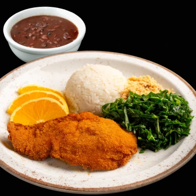 Feijoadinha Frango à Milanesa
