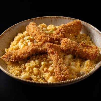 Mac and Cheese Iscas Crocantes