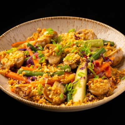 Curry Bowl com Cogumelos
