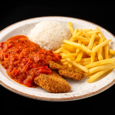 Peixe Crocante c/Molho Picante
