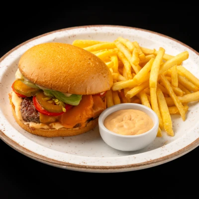 Classic Burger com Fritas
