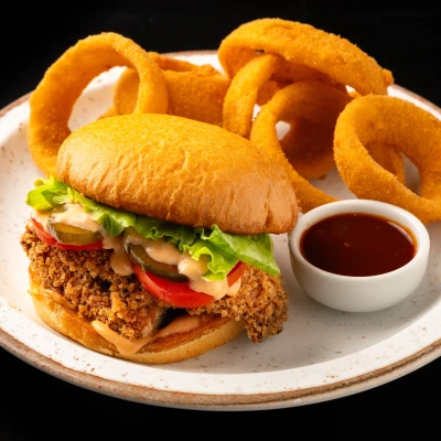 Chicken Burger com Cebola