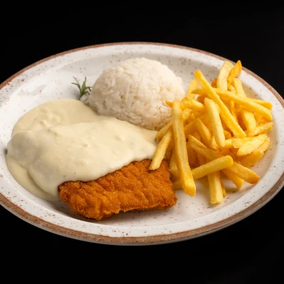 Lombo à Milanesa aos 4 Queijos